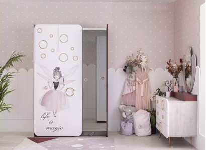 Weißer Kinderzimmer Schrank Mädchen Kleiderschrank Luxus Holz Schränke